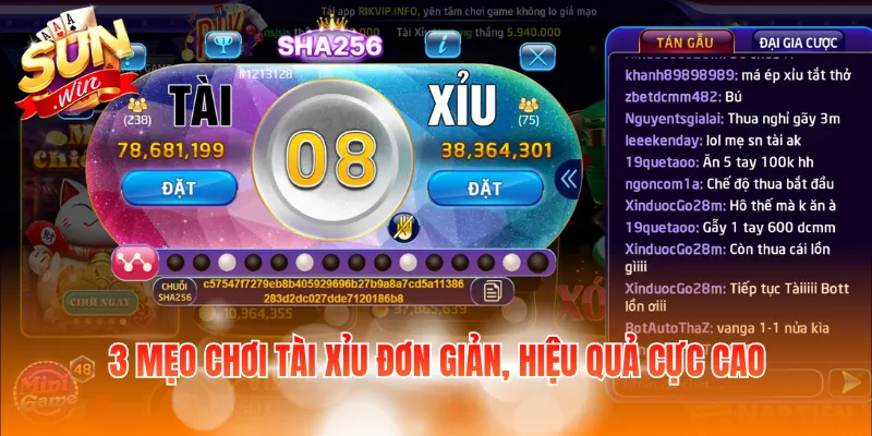 3 mẹo chơi tài xỉu đơn giản, hiệu quả cực cao