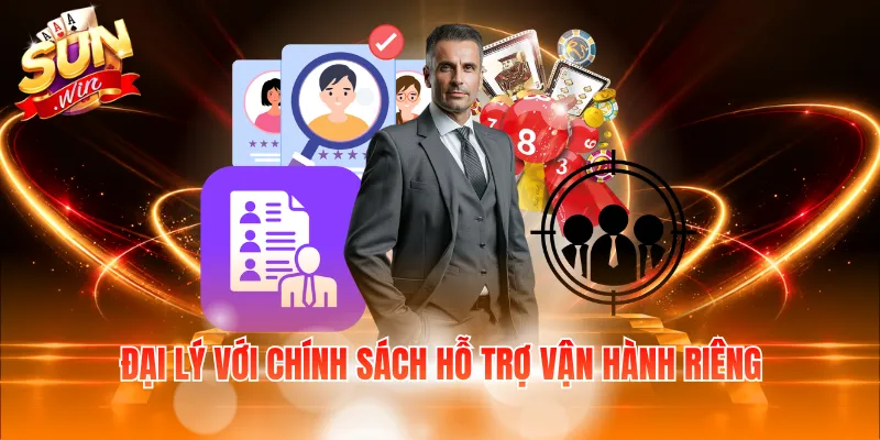Đại lý với chính sách hỗ trợ vận hành riêng